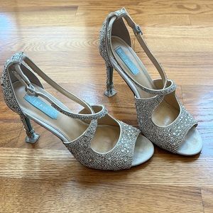 Rhinestone stiletto heels